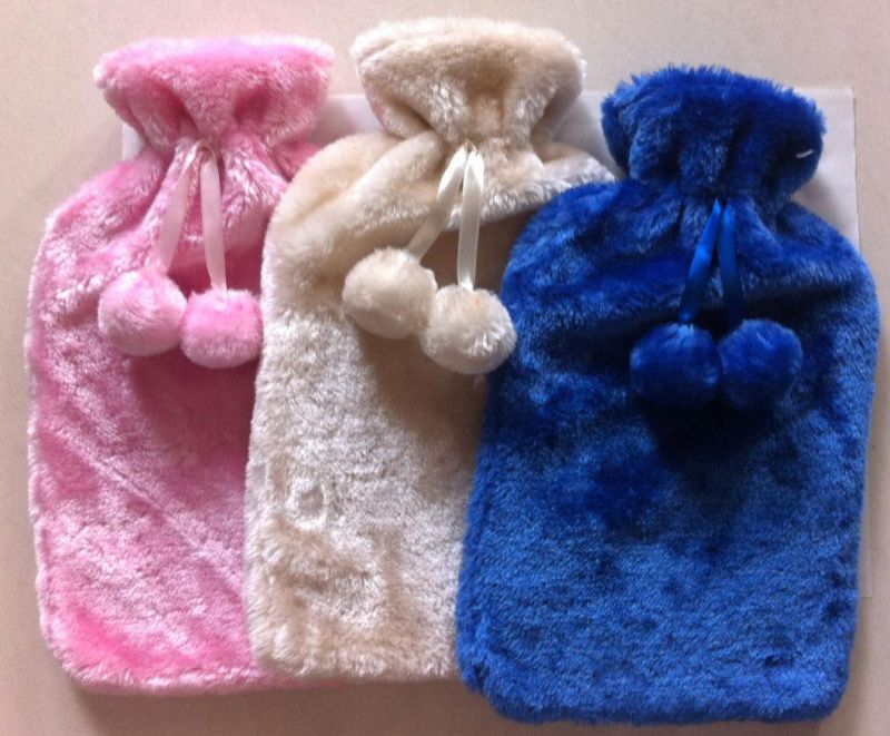 Deluxe Plush Cover with Hot Water Bottle for Christmas Day Gift