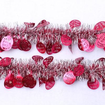 Hotsale Colorful Christmas Tinsel Garland Christmas Tree Ornaments