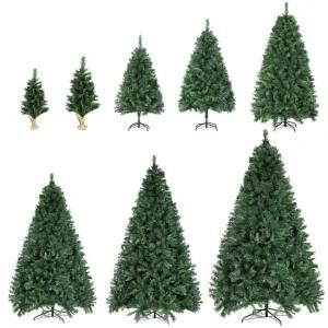 2022 Xmas Tree High Quality Green PVC 90- 210 Cm Pet PE Mixed New Made Artificial Christmas Tree with Ornaments