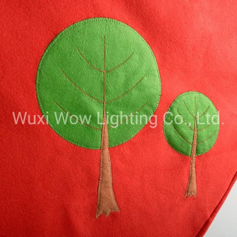 Reindeer Christmas Tree Skirt Decoration, 120 Cm -Red