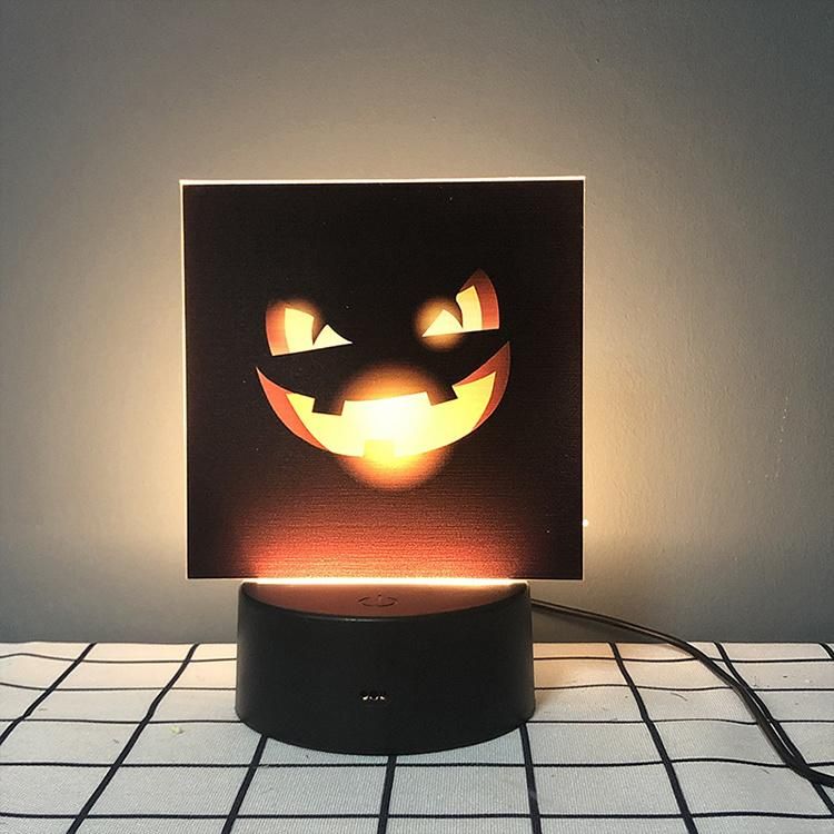 Creative Halloween Products Pumpkin and Bat Design LED Night Lights