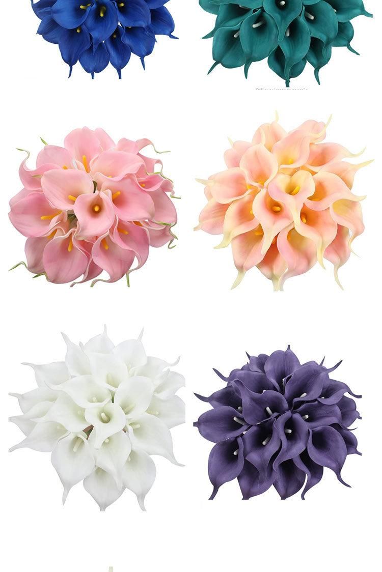 PU Calla Lily Bridal Wedding Party Decor Bouquet Latex Real Touch Flower Artificial Flowers