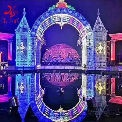 Outdoor LED Across Arch Motif Light for Street Decorations