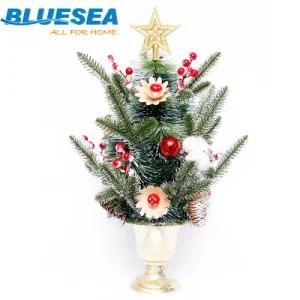 White Pine Needles Christmas Wreath Desktop Mini Christmas Tree