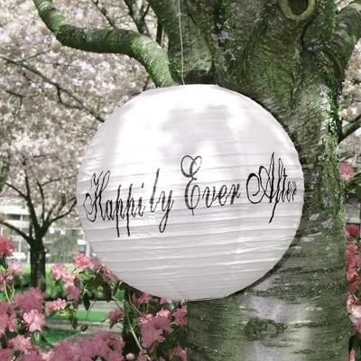 Just Married Wedding Decoration Paper Lantern