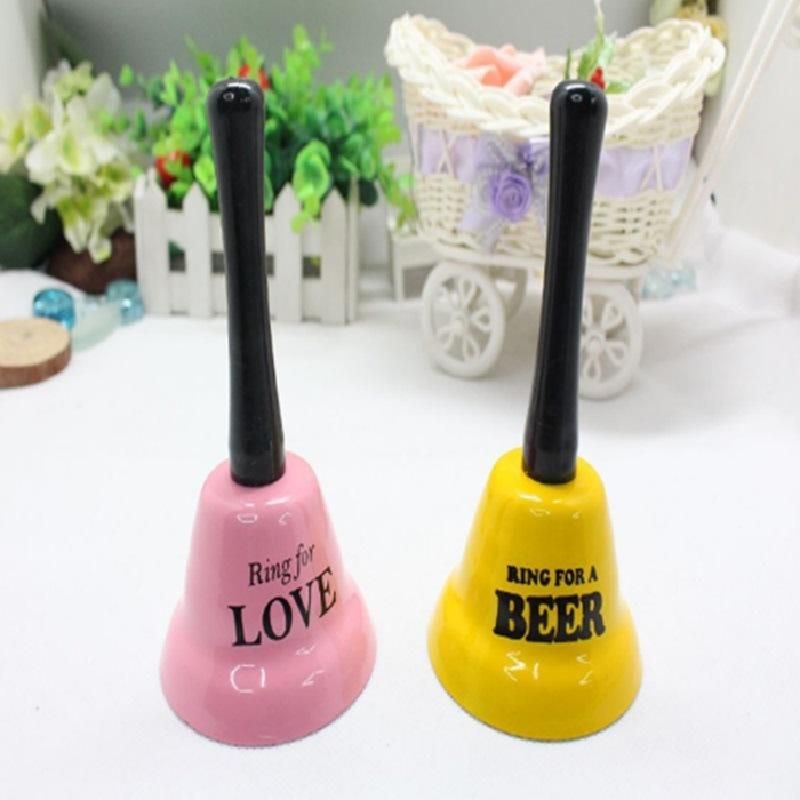 Metal Hand Call Bells with Wooden Handle