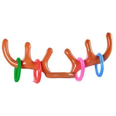 Christmas Party Inflatable Reindeer Antler Hat Toss Game