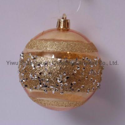 Hand Painted Colorful Plastic Hanging Ornaments Christmas Ball