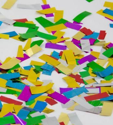 Mixed Color Fire Retardant Metallic PVC Confetti