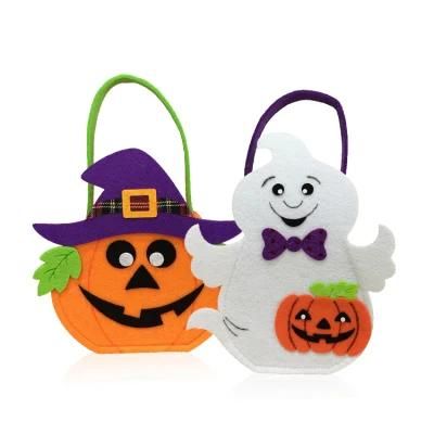 New Custom Pumpkin Ghost Gifts Storage Tote Basket Halloween Candy Bag