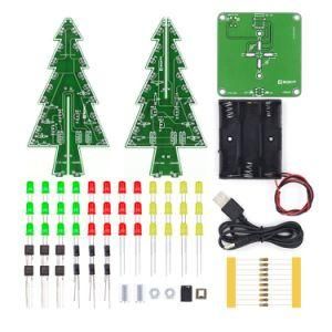 LED DIY Kit 3D Christmas Tree Flash Circuit Parts Electronic