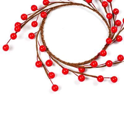 High Quality Merry Christmas Decoration Red Berry Wreath