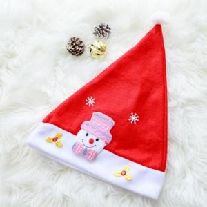 Non Woven Fabric Hat Santa Claus Face Snowman Cap Christmas Hat with Decoration Xmas Hat for Christmas and Party