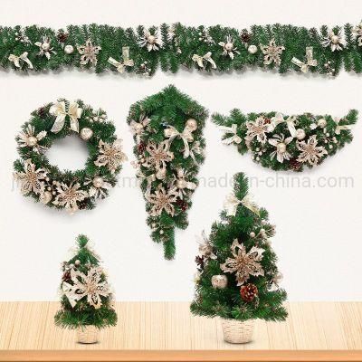 Artificial PVC Christmas Tree Set with Christmas Decoration