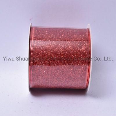 Christmas Ribbon Decor for Holiday Wedding Party Decoration Supplies Hook Ornament Craft Gifts