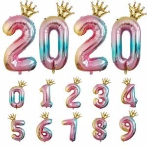 32&quot; Children&prime;s Birthday Decoration Balloon Crown Aluminum Film Balloons