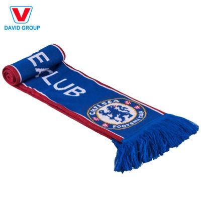 Customized Soccer Football Scarf Good Quality Low MOQ for Soccer Fan