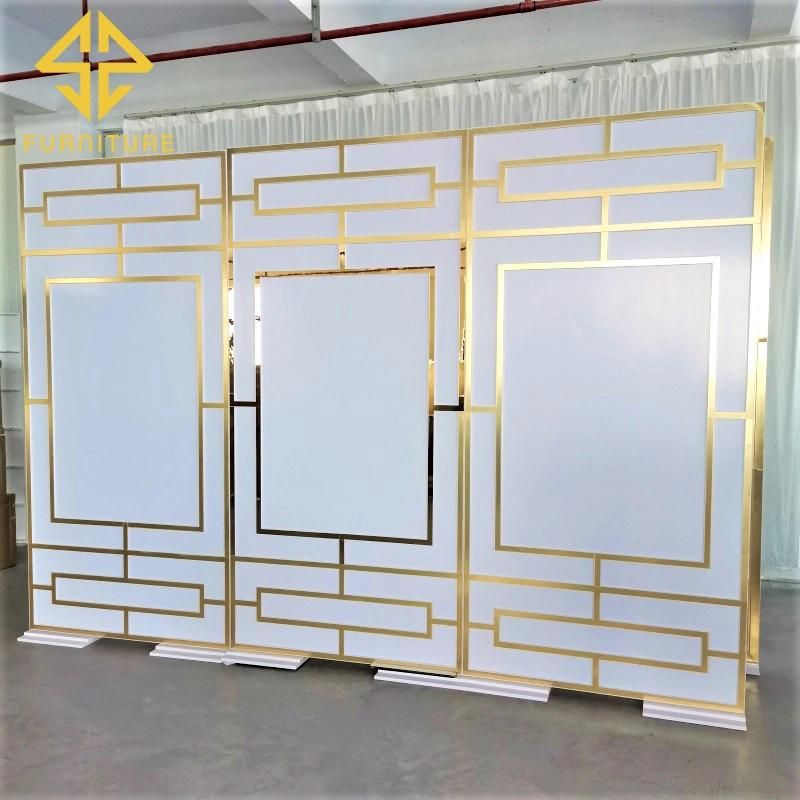 New Arrival Luxury Design PVC Stand Wedding Decoration Backdrop Events Party Decor Background Wall