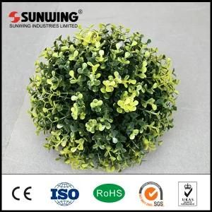 Garden Decoration Beauty Yellow Plastic Artificial Boxwood Balls