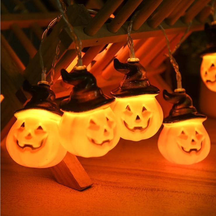 Battery Operated Decoration Orange Pumpkin LED Halloween Light