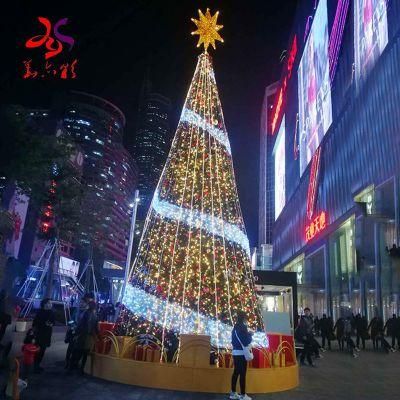 Decorate Felt RGB Lighting Programming Christmas Tree with Music