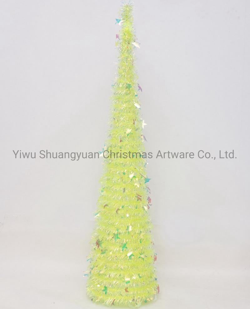 Christmas Pet Tinsel Tower for Holiday Wedding Party Decoration Supplies Hook Ornament Craft Gifts