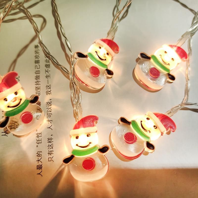 Factory Wholesale LED Lights Chain Christmas Decoration Creative Snowman String