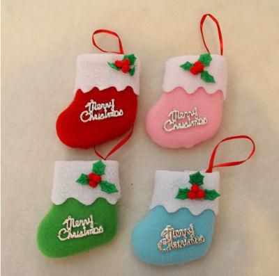 Custom Gift Pouch Velvet Christmas Stocking Sock Christmas Tree Decoration Christmas Tree Ornaments