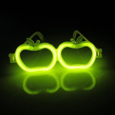 Party Toys Solid Color Glow Apple Eyeglasses