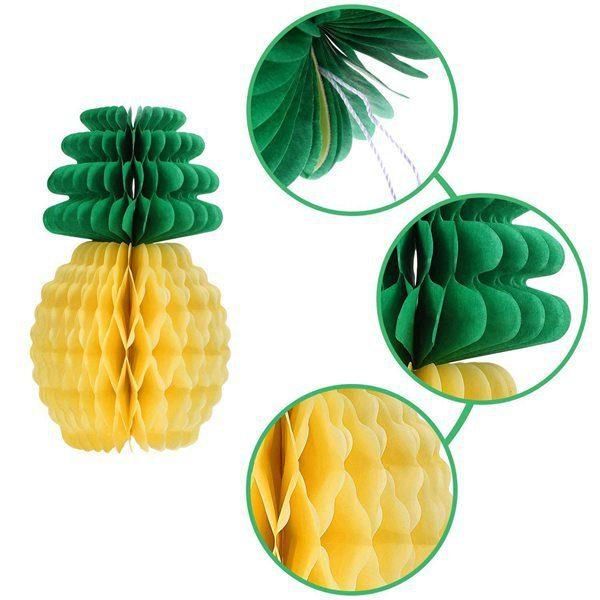 8-Inch Pineapple Paper Ball, Beehive Ball, Beehive Flower Ball, Party Supplies, Table-Hanging Decorations