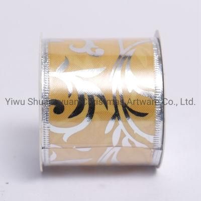 Christmas Ribbon Decor for Holiday Wedding Party Decoration Supplies Hook Ornament Craft Gifts