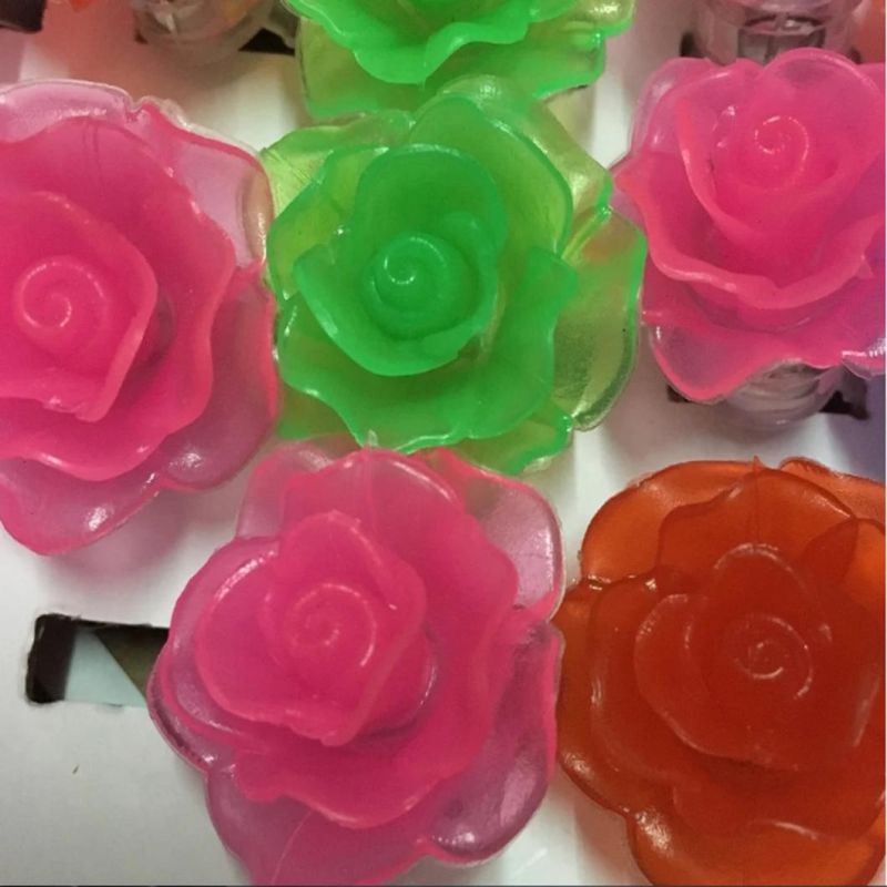 LED Colorful Luminous Rose Ring