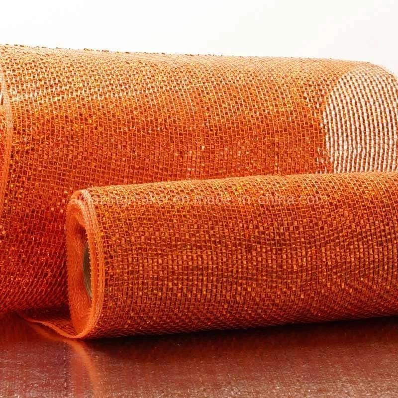 Eco-Friendly Solid Metallic 10′′ Deco Mesh for Fruit Packaging