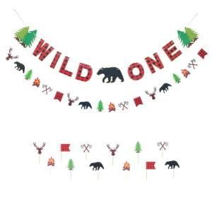 Umiss 2019 New Products Wild One Theme for 1st Birthday Party Decoration