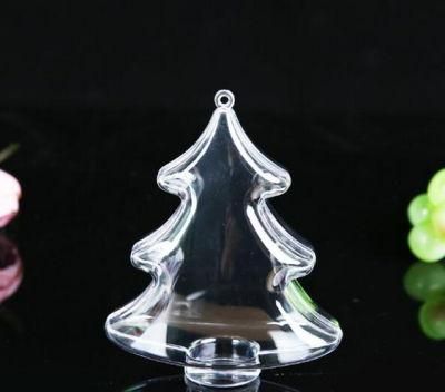 Christmas Hanging Decoration Hard Plastic Clear Color Christmas Tree