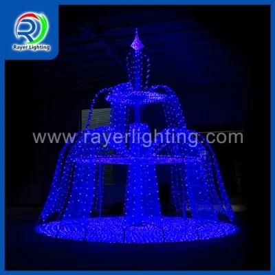 Big LED Fountain White Color Large Outdoor Decoration Holiday Lighting