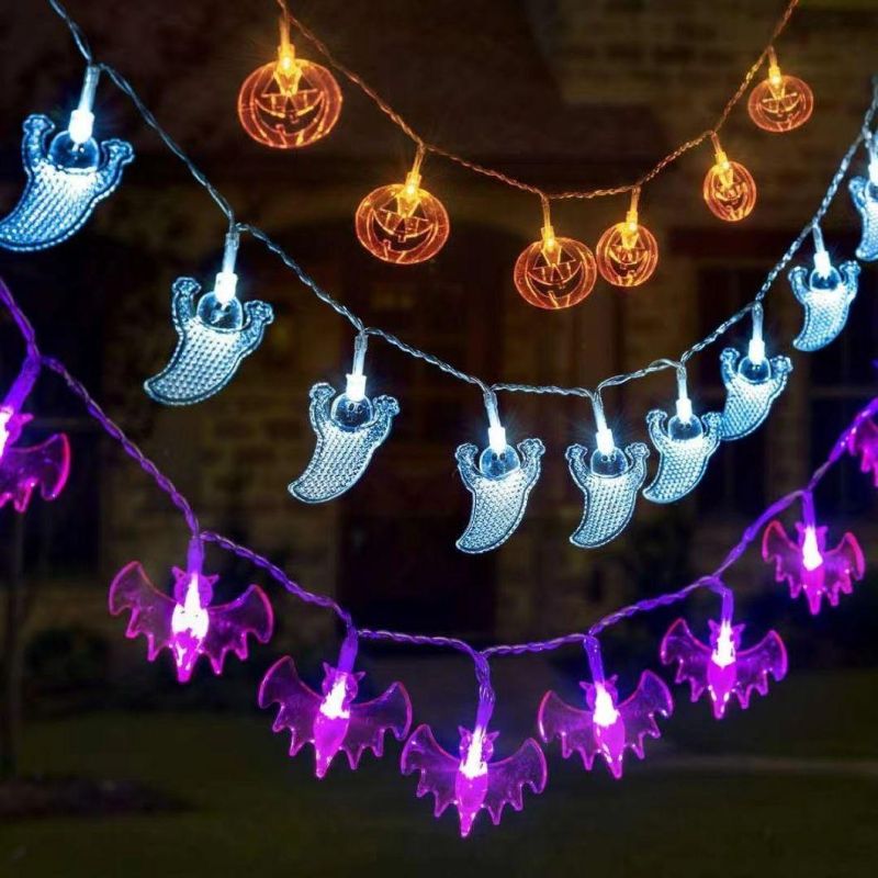 Halloween Party LED Light String Pumkin Horror Ghost Light