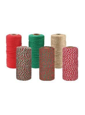 Promotion Cheap Price 2mm 50m Christmas Gift Packing Cotton Twine Strings Cotton Rope Jute Rope