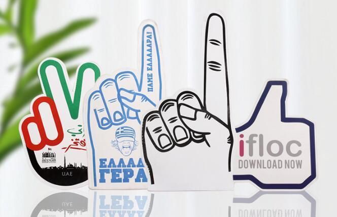 Custom Football Cheering Item EVA Foam Finger Hand Cheering Hand