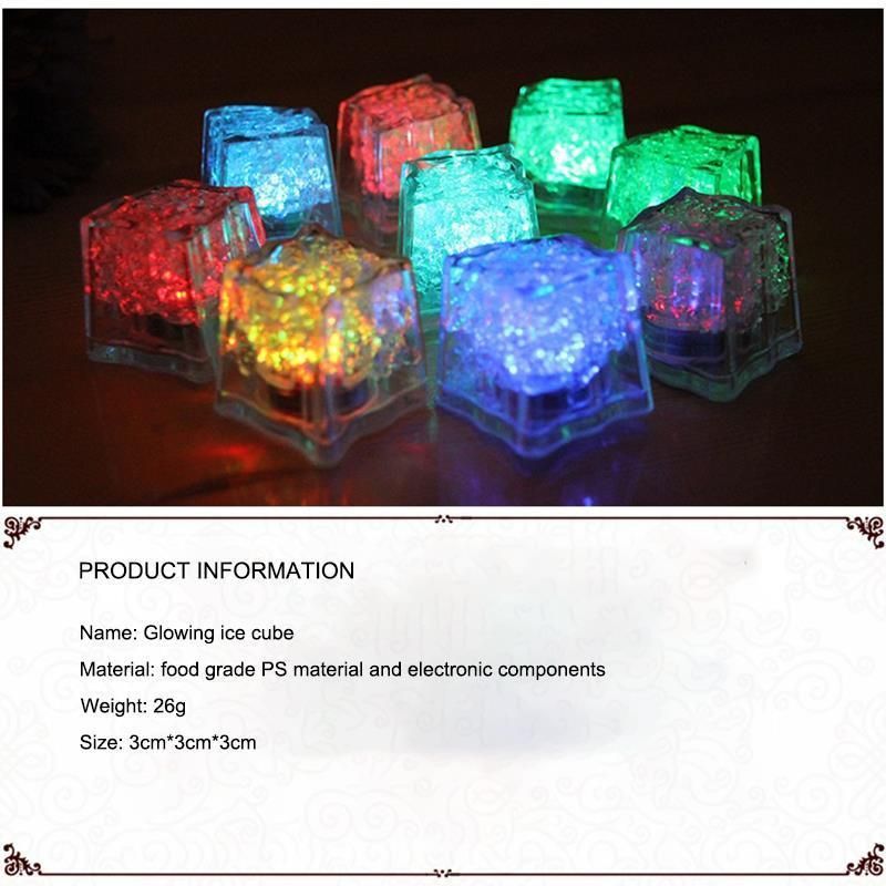 Decorative LED Color Fluorescent Block for Halloween Wine Glass