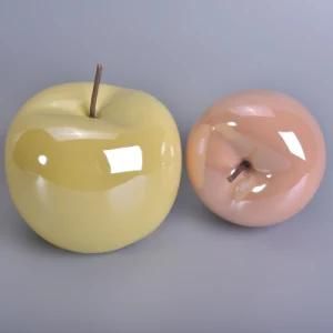 New Desing Ceramic Apple Shape Candle Bottle