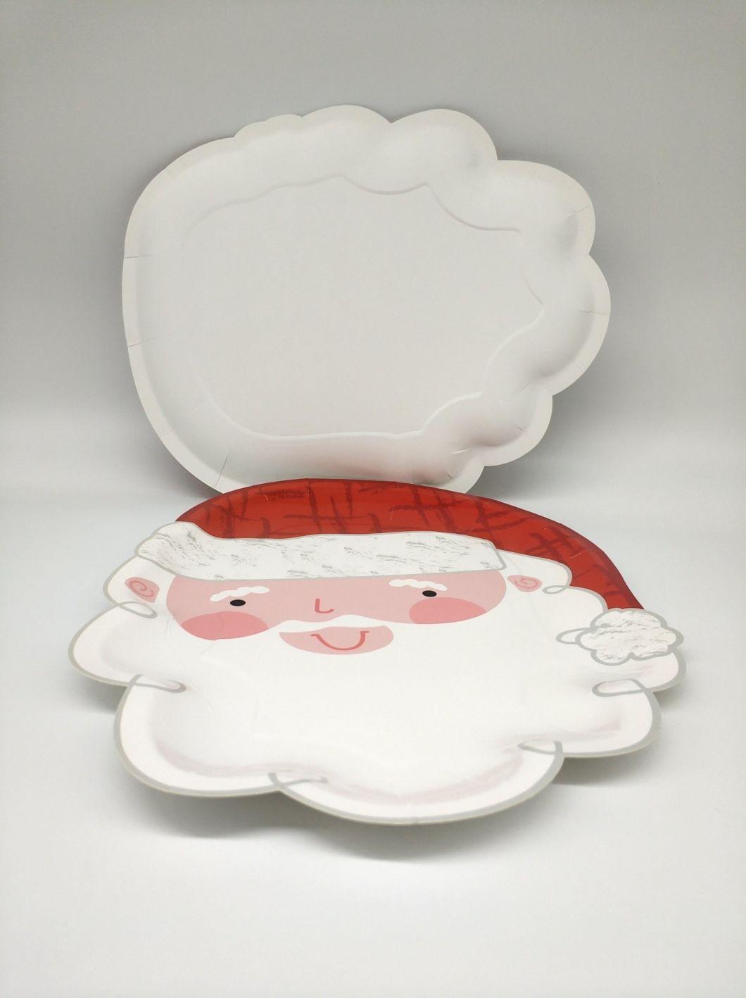 Customizable Christmas Environmental Protection Paper Plates