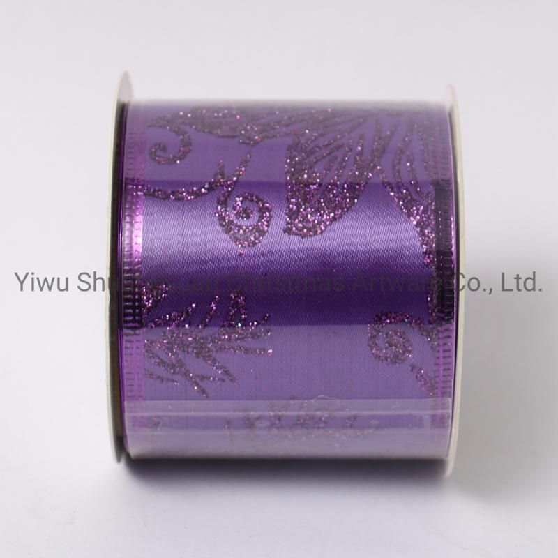 Christmas Ribbon Decor for Holiday Wedding Party Decoration Supplies Hook Ornament Craft Gifts