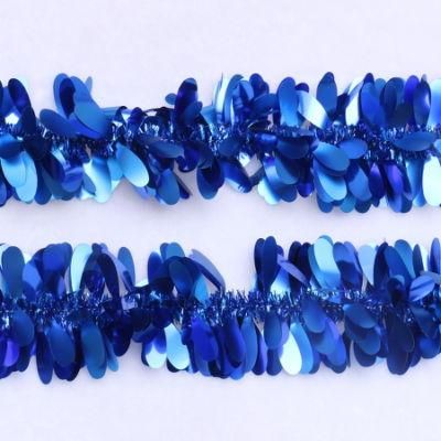 Christmas Tree Ornaments Colorful Bar Tops Ribbon Tinsel Hanging DIY Color Bar Artificial Flower Wedding Garland Hanging
