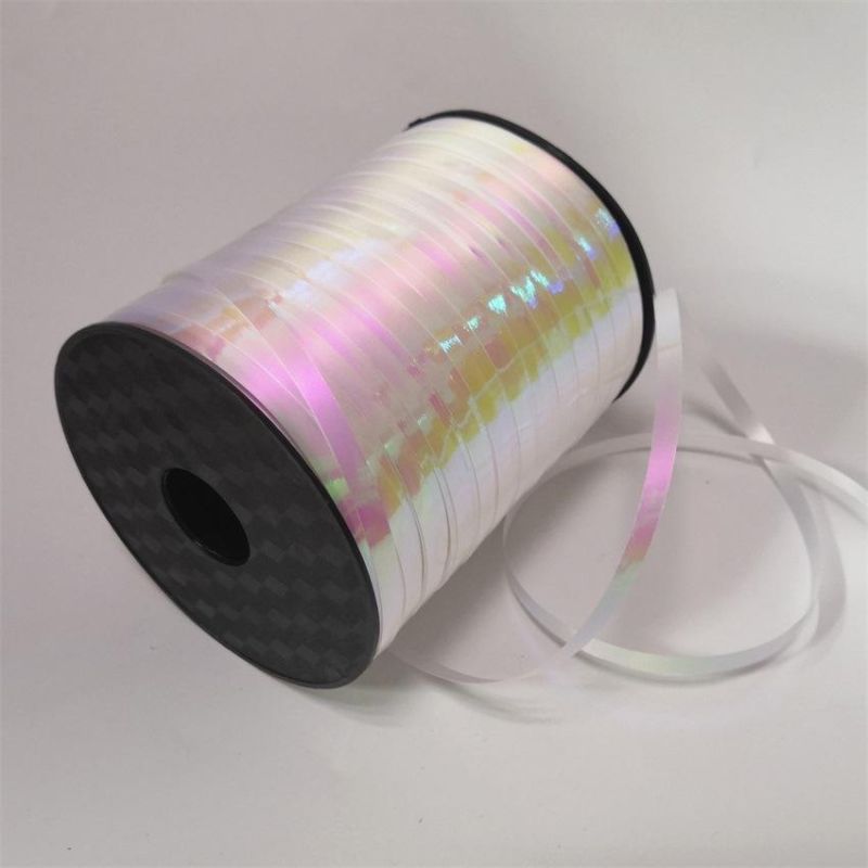 500 Yards/Roll Laser Aluminized Rainbow Film Metal Ribbon Br6003