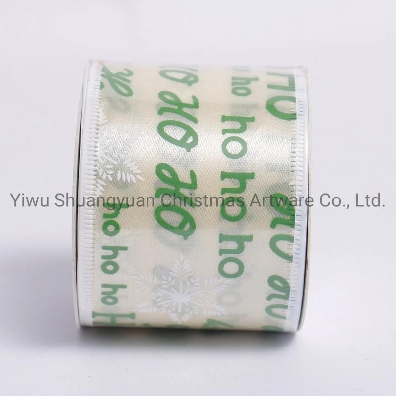 Christmas Ribbon Decor for Holiday Wedding Party Decoration Supplies Hook Ornament Craft Gifts
