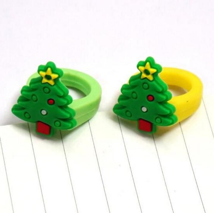 Promotional Gifts PVC Children Christmas Rings