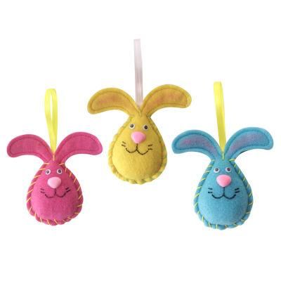 China Manufacture Ornaments Stock Easter Decorations Felt Bunny Easter Hanging