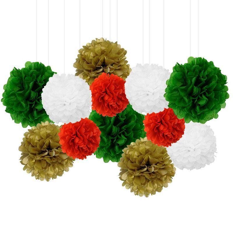 Wholesale Wedding /Baby Shower Hanging Flower Decorations Tissue Paper POM Poms