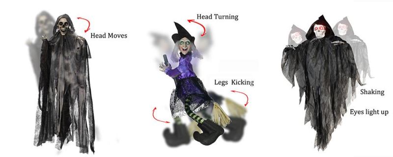 Horror Animatronic Toys Haunted House Headless Horseman Halloween